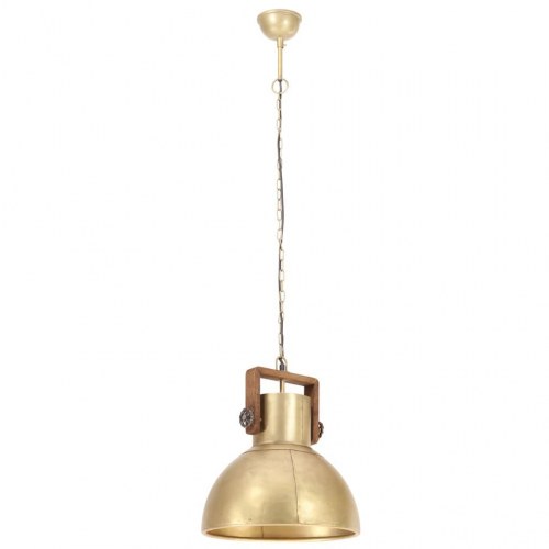 Industriel hængelampe 40 cm E27 - messingfarvet/brun