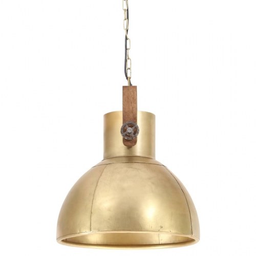 Industriel hængelampe 40 cm E27 - messingfarvet/brun