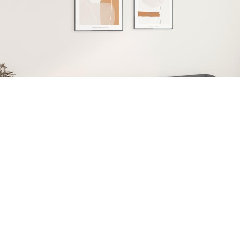 vidaXL sengegavl med kanter 203x23x78/88 cm kunstlæder grå