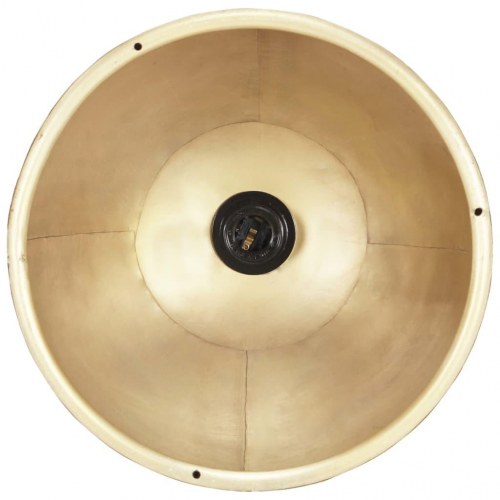 Industriel hængelampe 25 W rund 30 cm E27 messingfarvet