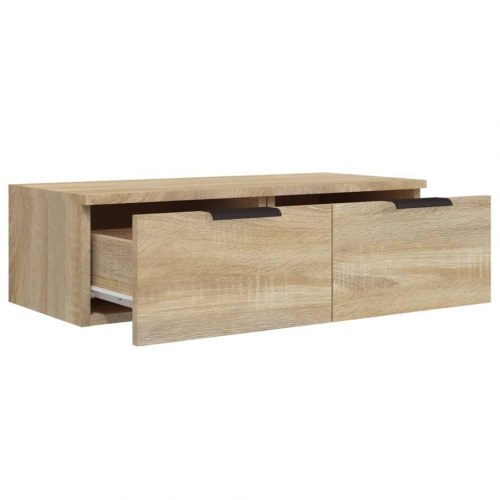 Vægskab 68×30×20 cm i konstrueret træ - sonoma-eg