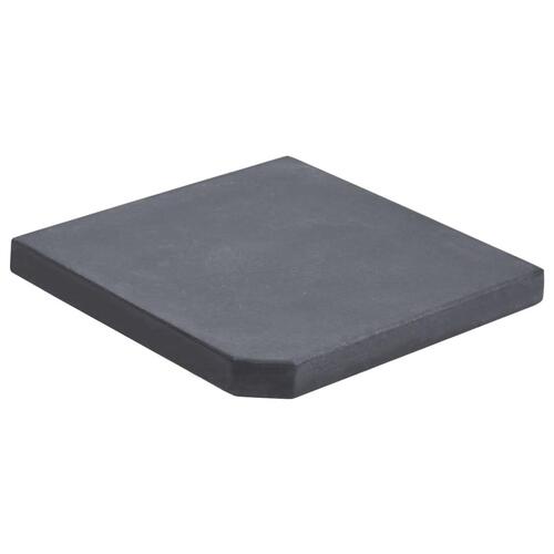 Vægtplade til parasol granit 25 kg firkantet sort