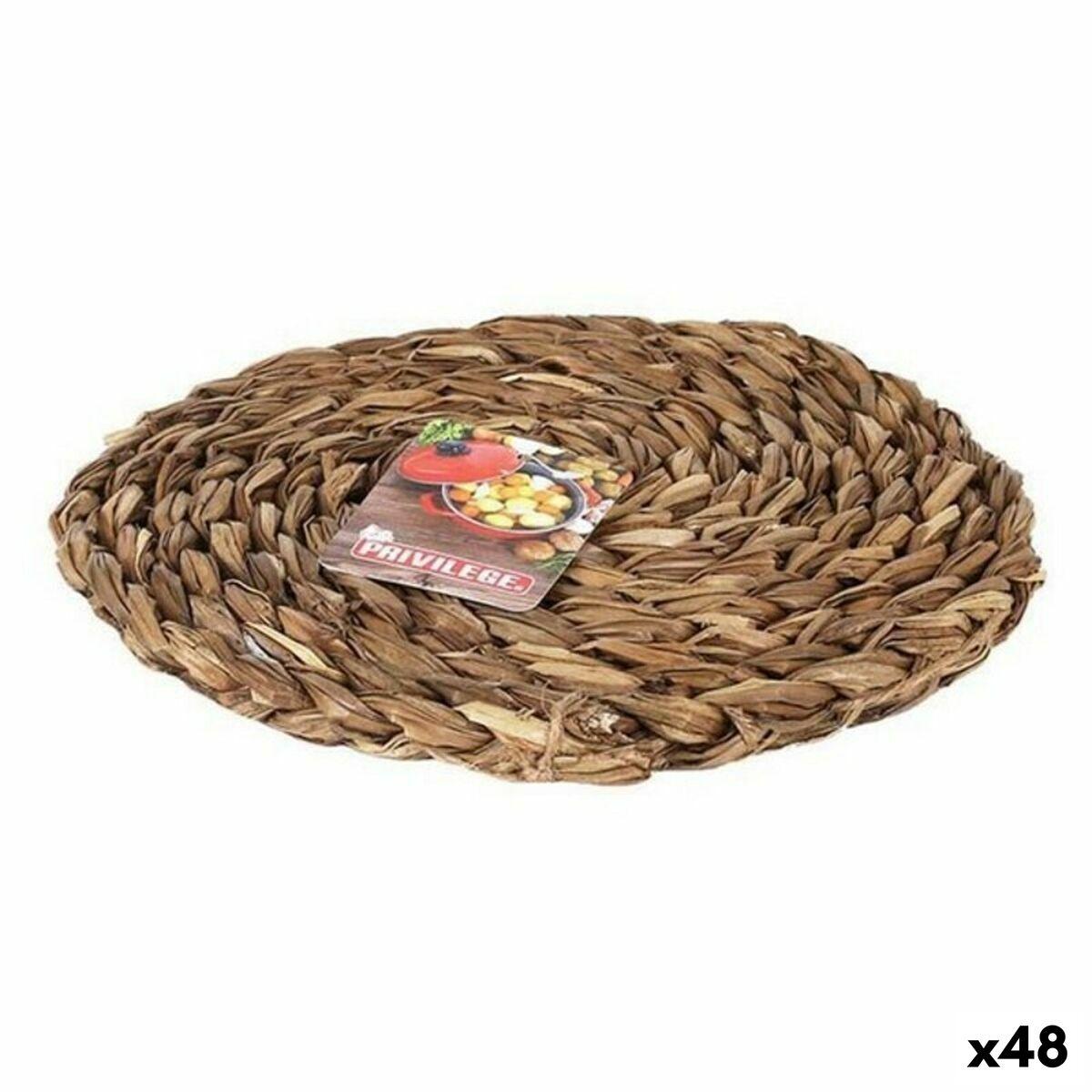 Privilege dækkeserviet i flet, Ø 20 cm - 48 stk.