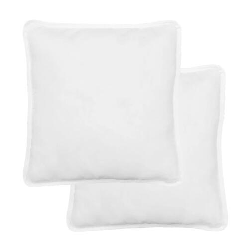 Hovedpude 2 stk. 80x80 cm hvid