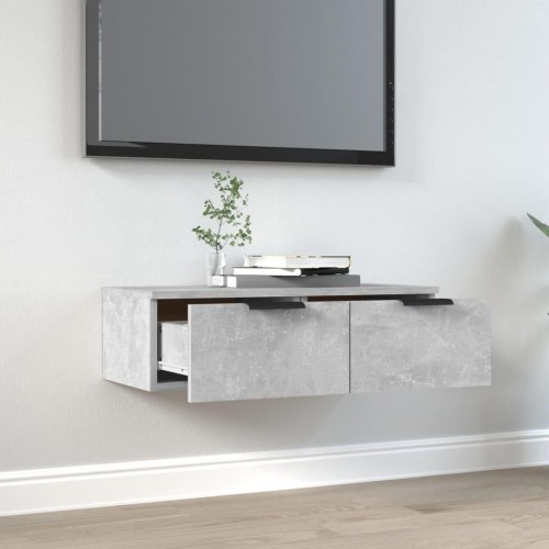 Vægskab 68×30×20 cm i konstrueret træ - betongrå
