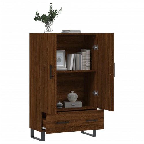 Skab 69,5×31×115 cm i konstrueret træ - brun sonoma-eg