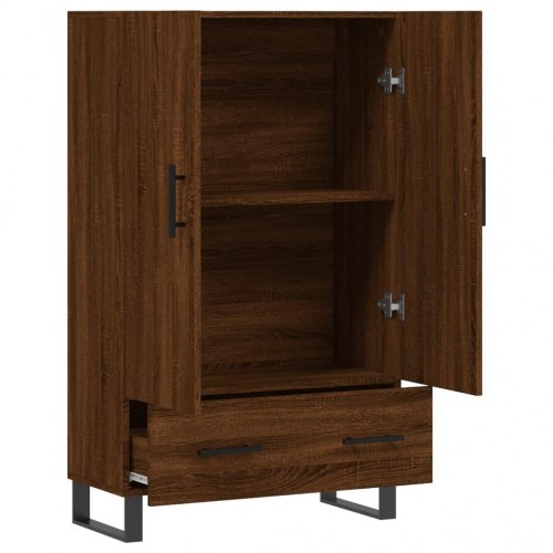 Skab 69,5×31×115 cm i konstrueret træ - brun sonoma-eg