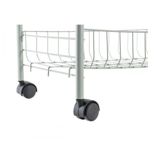 Serveringsvogn - grøn metal/polypropylen, 40 × 26 × 62 cm