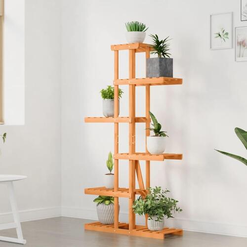 Blomsterstativ 75x25x140,5 cm massivt fyrretræ