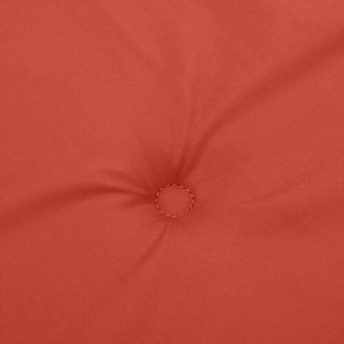 Stolehynder med lav ryg 6 stk. 100x50x4 cm stof red