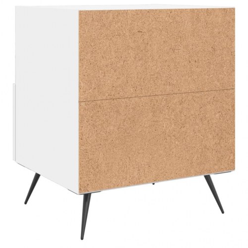 Sengeborde 2 stk. - 40×35×47,5 cm i hvidt konstrueret træ