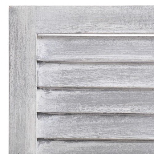 4-panels rumdeler 140 x 165 cm træ grå