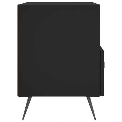 Sengeborde 2 stk. - 40×35×47,5 cm i konstrueret træ, sort
