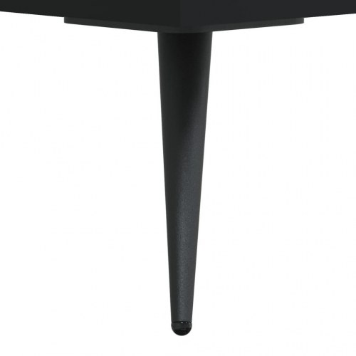 Sengeborde 2 stk. - 40×35×47,5 cm i konstrueret træ, sort