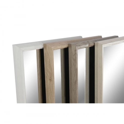 Fritstående gulvspejl - Hvid/Brun/Beige/Grå, 34 × 3 × 155 cm (4 stk.)