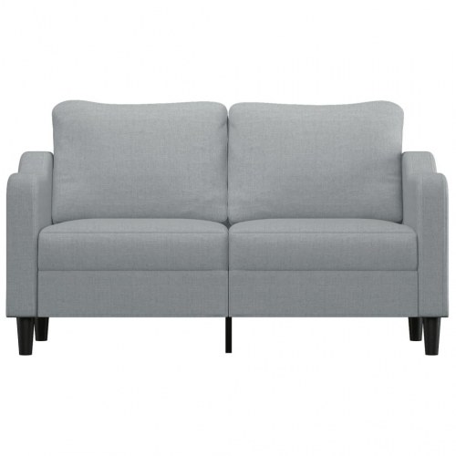 2-personers sofa i stof - lysegrå, sædebredde 140 cm