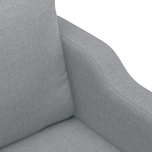 2-personers sofa i stof - lysegrå, sædebredde 140 cm