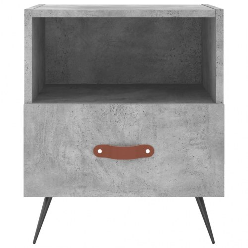 Sengeborde 2 stk. - 40×35×47,5 cm i konstrueret træ, betongrå