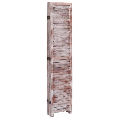 6-panels rumdeler 210 x 165 cm træ brun