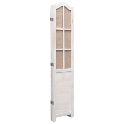 4-panels rumdeler 140 x 165 cm stof hvid