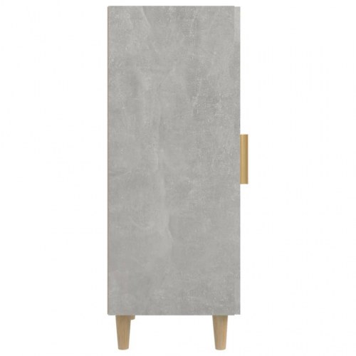 Skænk 34,5×34×90 cm i konstrueret træ - betongrå med glaslåge