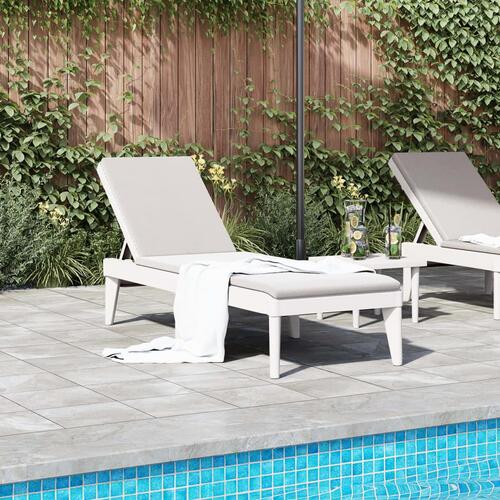 Liggestol 186x60x29 cm PP hvid