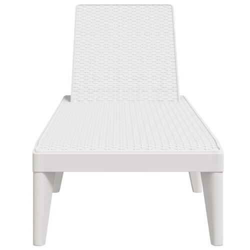 Liggestol 186x60x29 cm PP hvid