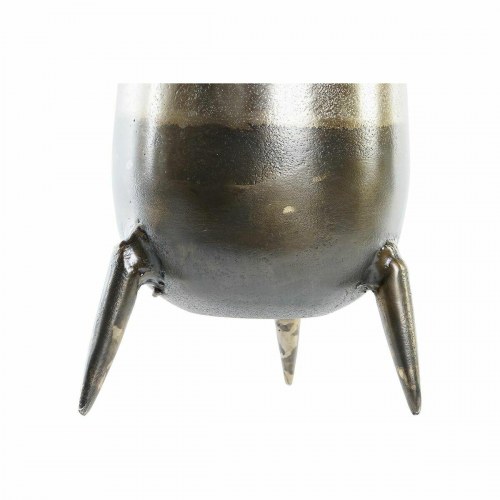 Vase - sæt af 2, 15,5 × 15,5 × 26 cm, sølv/gylden aluminium, moderne