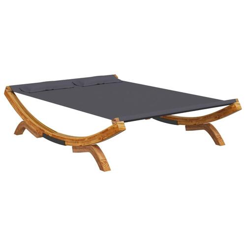 Loungeseng 165x188,5x46 cm bøjet træ antracitgrå