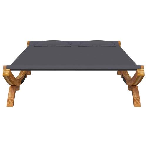 Loungeseng 165x188,5x46 cm bøjet træ antracitgrå