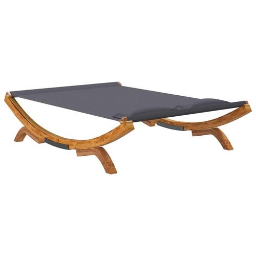 Loungeseng 165x188,5x46 cm bøjet træ antracitgrå