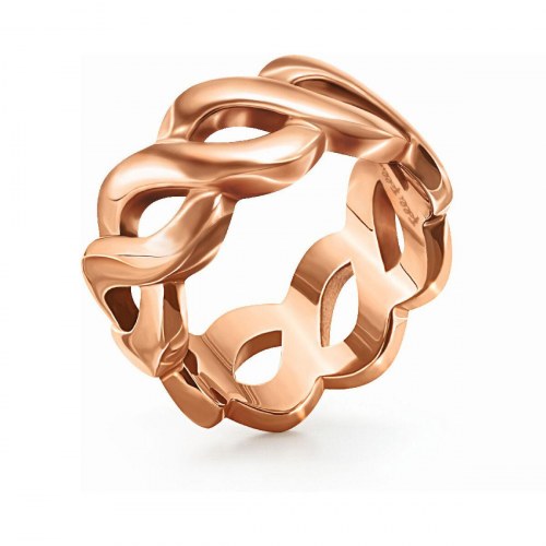 Ring til kvinder 1R15T010R - str. 14, pink rustfrit stål