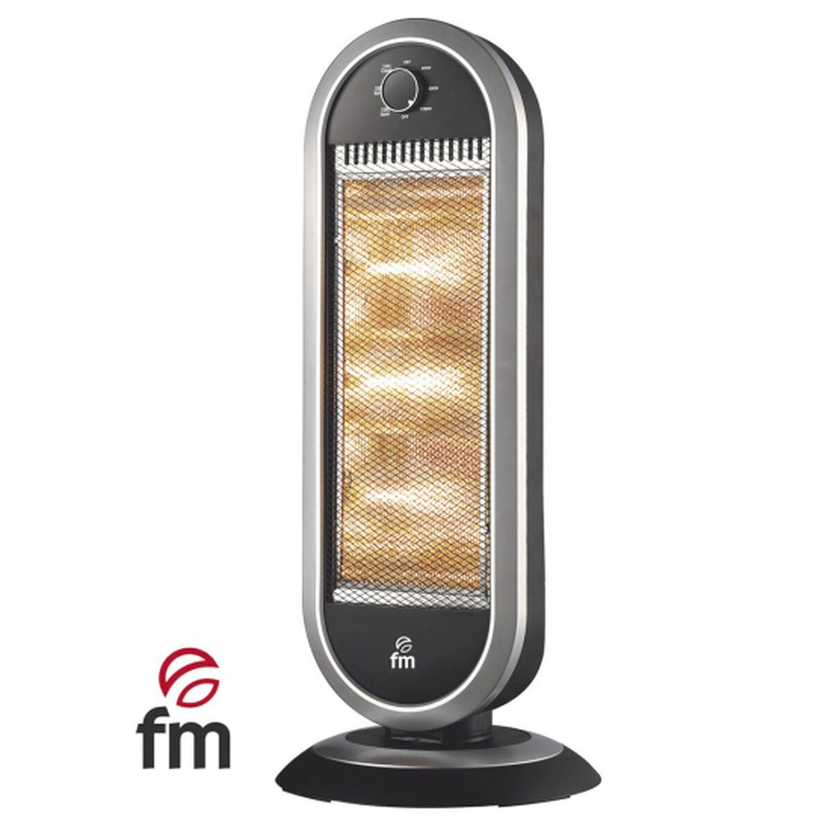 Grupo FM H30 elradiator - sort, 1.200 W halogen med oscillation