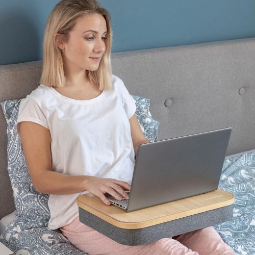 Larage bærbar laptopbakke med opbevaring