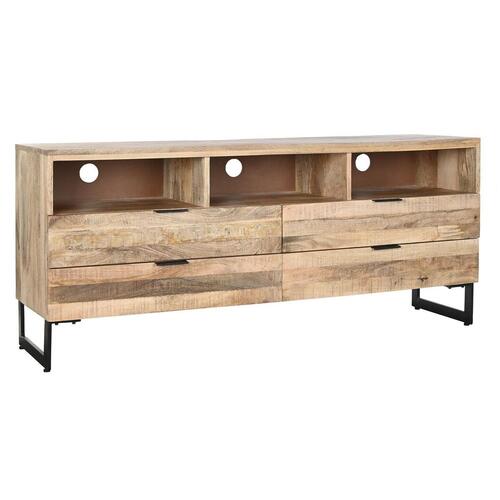 møbler Natur Sort Metal Mangotræ (150 x 40 x 65 cm)