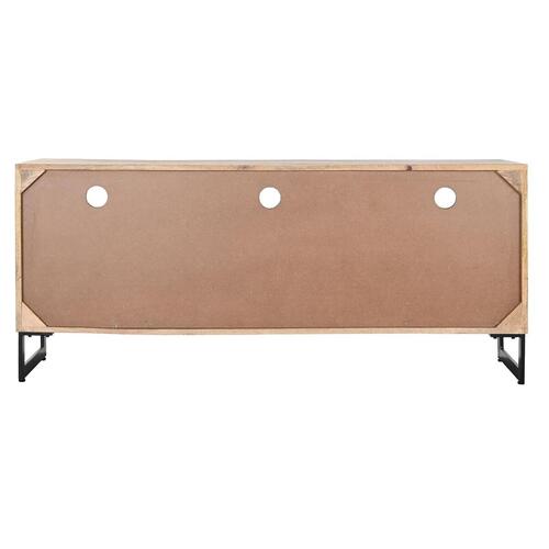 møbler Natur Sort Metal Mangotræ (150 x 40 x 65 cm)