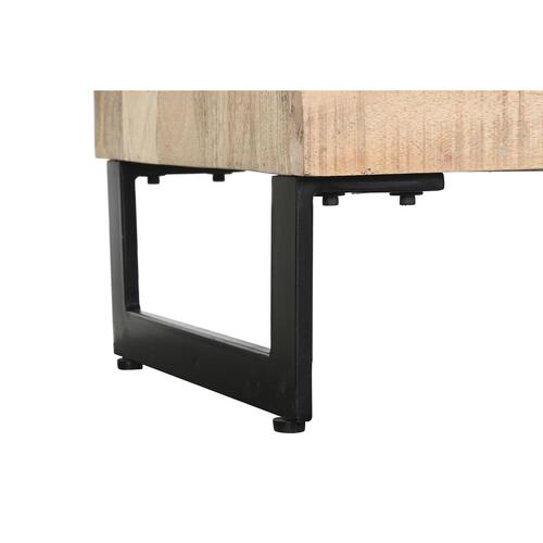 møbler Natur Sort Metal Mangotræ (150 x 40 x 65 cm)