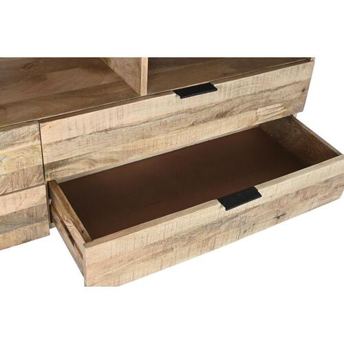 møbler Natur Sort Metal Mangotræ (150 x 40 x 65 cm)