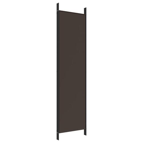 4-panels rumdeler 200x200 cm stof brun