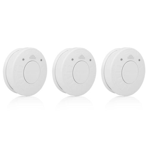 Smartwares røgalarm 3 stk. 10x10x3,3 cm hvid