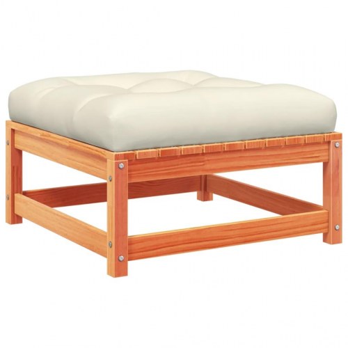 Sofasæt til haven 3 dele med hynder massivt fyr gyldenbrun