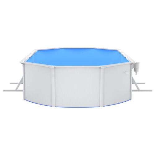 Swimmingpool med poolstige 610x360x120 cm