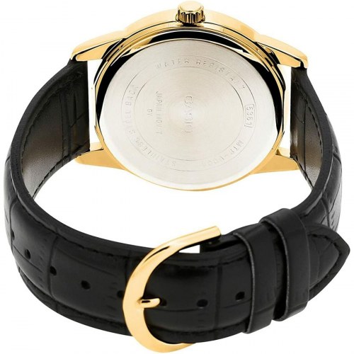 Casio herreur COLLECTION, sort læderrem, Ø 38 mm