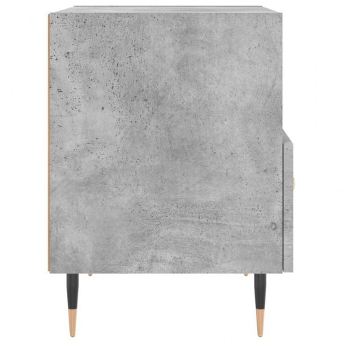 Sengeborde - 2 stk. i konstrueret træ, 40×35×47,5 cm, betongrå