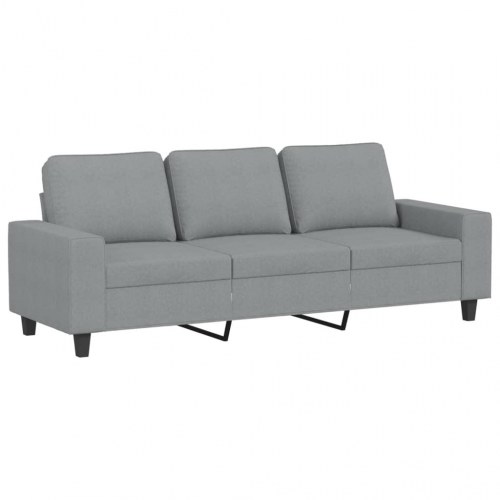 3-personers sofa i stof - 180 cm, lysegrå