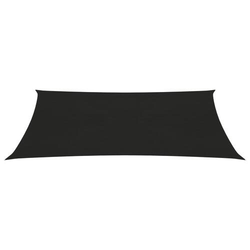 Solsejl 2x4 m 160 g/m² HDPE sort