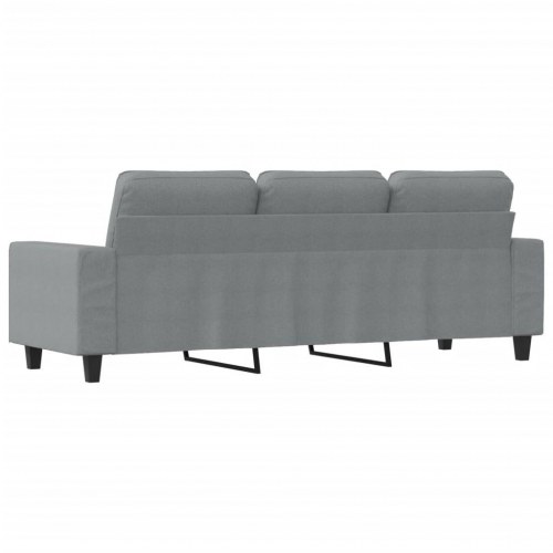 3-personers sofa i stof - 180 cm, lysegrå