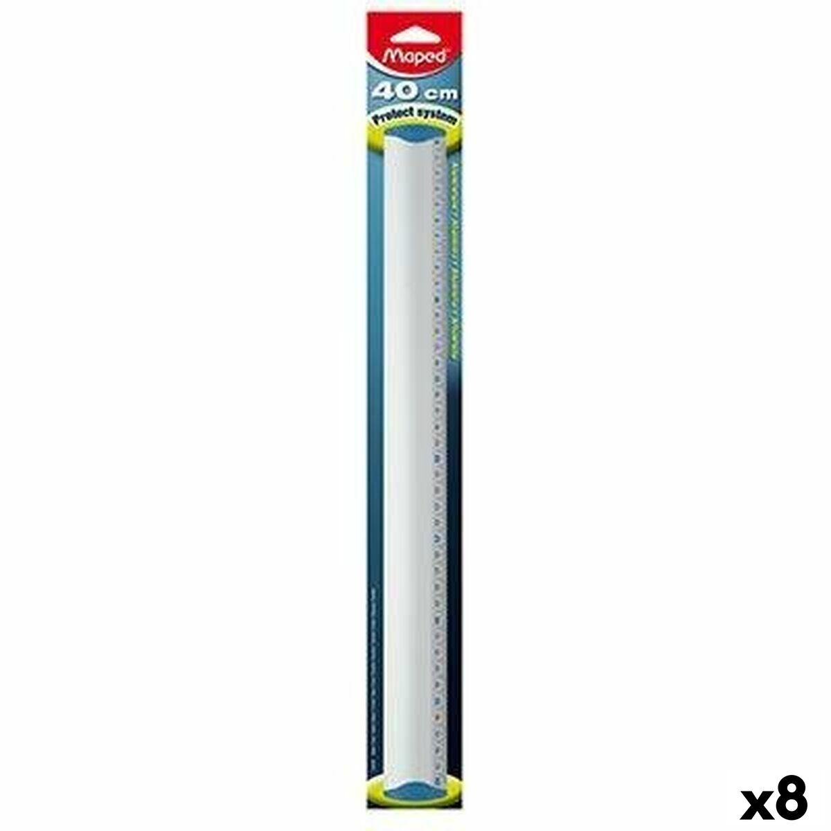 Lineal Maped Aluminium 40 cm (8 enheder)