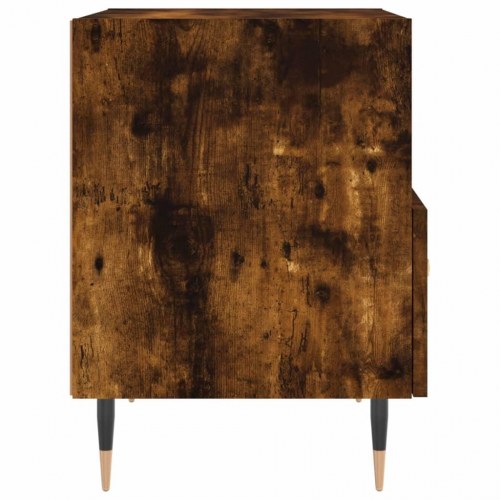 Sengeborde 2 stk. - 40×35×47,5 cm i konstrueret træ, røget egetræ