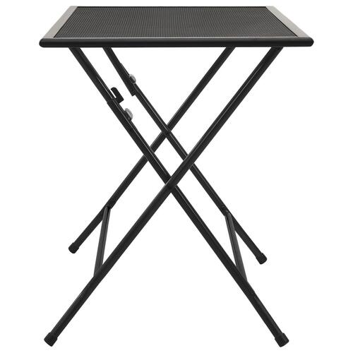 Foldbart bord 120x60x72 cm trådnet stål antracitgrå